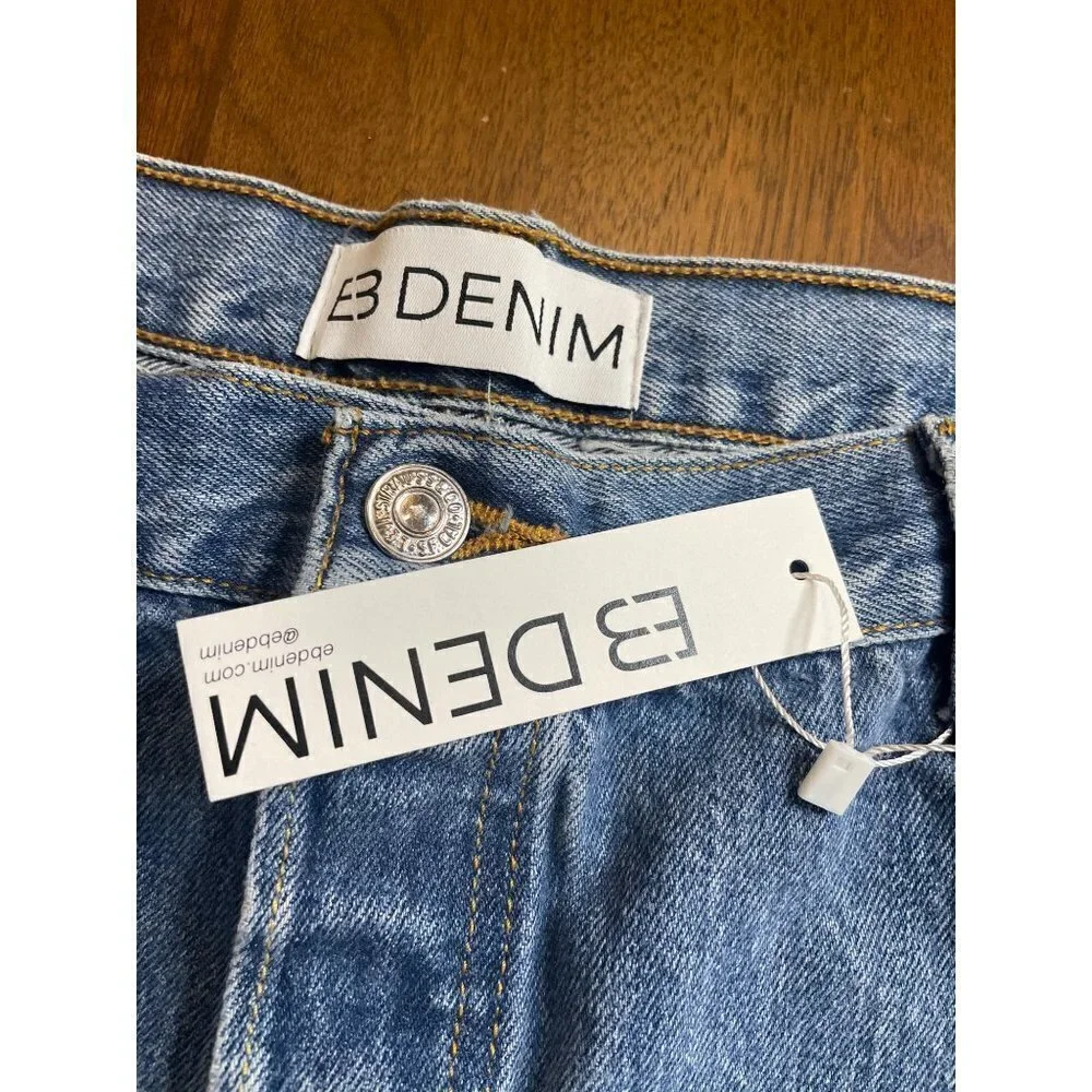 EB Denim OG Jean Denim Shorts in Light Wash 33 New Womens Jeans Revolve